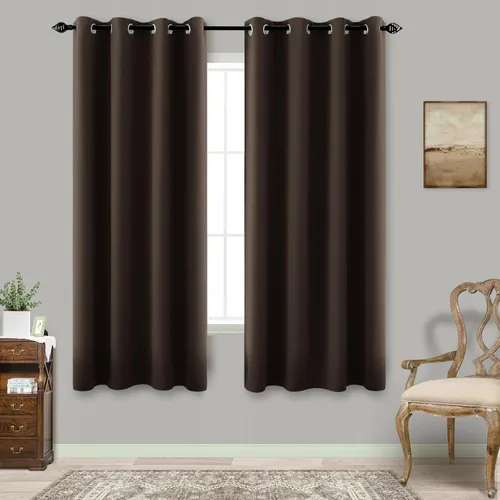 Miniatura 20 de Cortinas opacas de 72 pulgadas extra anchas para dormitorio, puerta corrediza de vidrio y patio, 2 paneles con ojales para oscurecer ventana grande