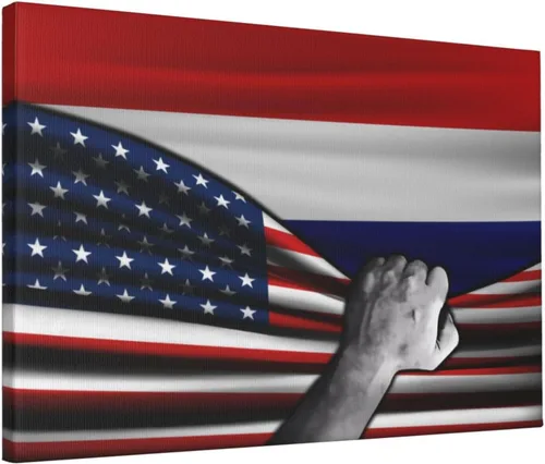 Miniatura 14 de Lienzo decorativo para pared, diseño de bandera de Venezuela y bandera cubana de Cuba, impresiones artísticas de pared de 12 x 18 pulgadas, sin