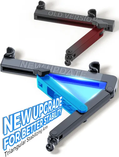 Miniatura 2 de eSamcore Soporte para iPad para asiento trasero de automóvil, soporte triangular retráctil para tableta, soporte para tableta, soporte para tableta