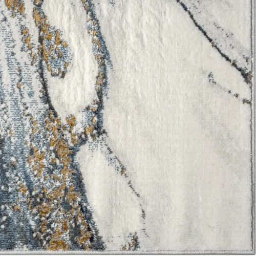 Miniatura 8 de LUXE WEAVERS - Alfombra abstracta de efecto mármol azul 2x3