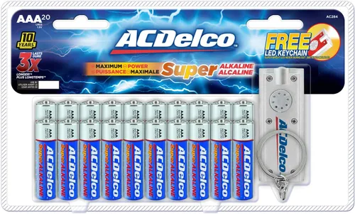 Miniatura 5 de ACDelco - Paquete de 20 pilas AA y AAA, superalcalinas, 10 años de vida útil