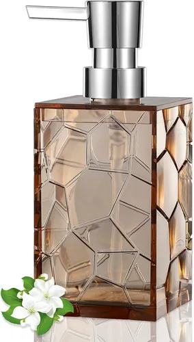 Miniatura 8 de Dispensador de jabón de manos, botellas de bomba de líquido de plástico acrílico transparente recargables dispensador de loción para decoración