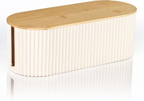 Caja de organización de cables con cubierta de bambú sólido, 12.6 x 5.4 x 4.4 pulgadas, ocultador de salida de suelo, organizador de cables para