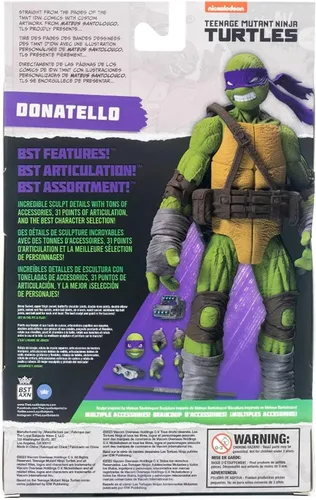 Miniatura 7 de Tortugas Ninja Adolescentes Mutantes BST AXN Donatello IDW Inspirado en Cómic Héroes Figura de Acción de 5 Pulgadas