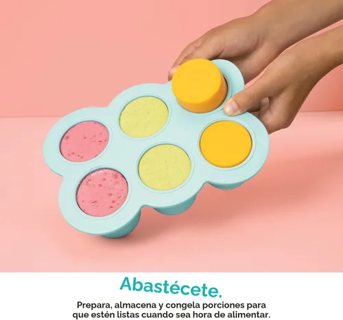 Miniatura 7 de NutriBullet NBY-50100 Sistema completo de fabricación de alimentos para bebés, 32 onzas, blanco, azul, transparente