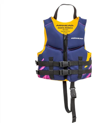 Miniatura 10 de Airhead Chaleco salvavidas Santa Monica de varios tamaños, chalecos de natación para adultos, niños y jóvenes, tela Kwik Dry Neolite - Aprobado por