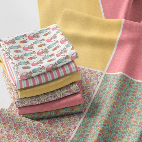 Miniatura 15 de Paquete de tela de algodón de color sólido, 50 cuadrados precortados (8 x 8 x 8 pulgadas), 100% algodón, 120 GSM, fabricado en Türkiye