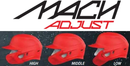 Miniatura 3 de Rawlings Protector facial de ajuste MACH Pieza de extensión ajustable Se adapta a cascos de la serie Mach Mate Opciones LHB y RHB Negro