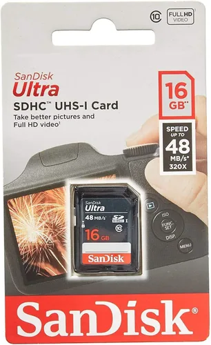 Miniatura 4 de Paquete de 5 tarjetas flash SanDisk Ultra de 16 GB SD SDHC UHS-I Clase 10 Velocidad de lectura de hasta 48 MB/s 320X SDSDUNB-016G-GN3IN Lote al por