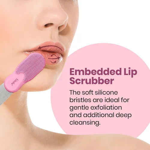 Miniatura 6 de Lindo Beauty Buffer - Herramienta de microdermoabrasión, infusión de diamante, limpiador labial de silicona integrado, para piel suave, tez