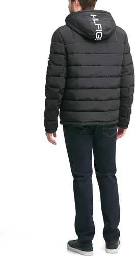 Miniatura 3 de Tommy Hilfiger Men's Midweight Sherpa Lined Hooded Water Resistant Puffer Jacket