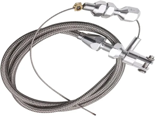 Miytsya 1 paquete de cable de acelerador trenzado de 36 pulgadas, kit de cable de acelerador de acero inoxidable, compatible con motor