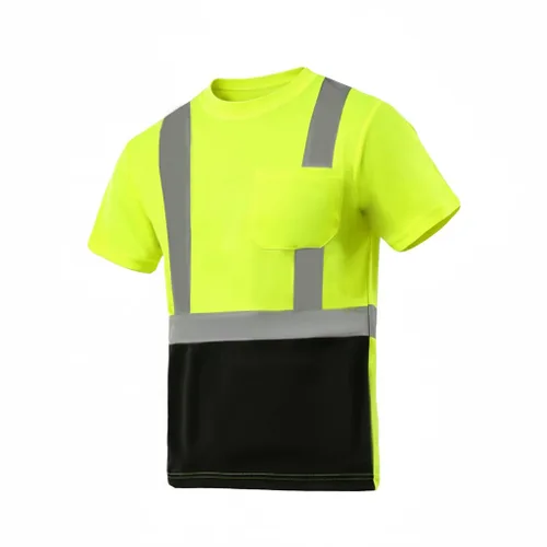 Miniatura 18 de sesafety Camisas de alta visibilidad para hombre clase 3 Hi Vis, camisetas reflectantes de construcción para hombres con bolsillo, camisetas