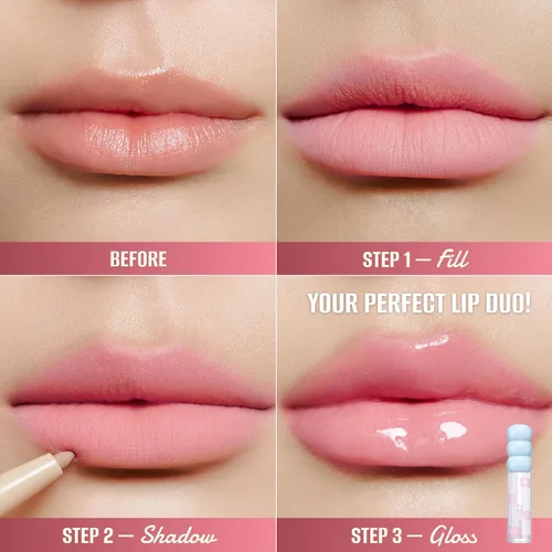 Miniatura 5 de COLORGRAM Todo en Uno Creador de Labios 03 Beige Melocotón Delineador de Labios y Contorno Versátil con Tonos Naturales, Acabado Mate, Labios Más