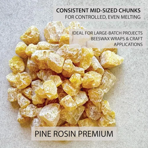 Miniatura 2 de Resina de goma de pino prémium (2 libras) – Colonia de pino natural para envolturas de cera de abejas, aplicaciones de bricolaje y manualidades