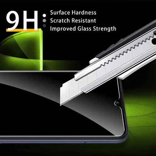 Miniatura 4 de Protector de pantalla de vidrio templado para Motorola Moto G Pure 2021 y 2 protectores de lente de cámara, claridad HD, antiarañazos, compatible