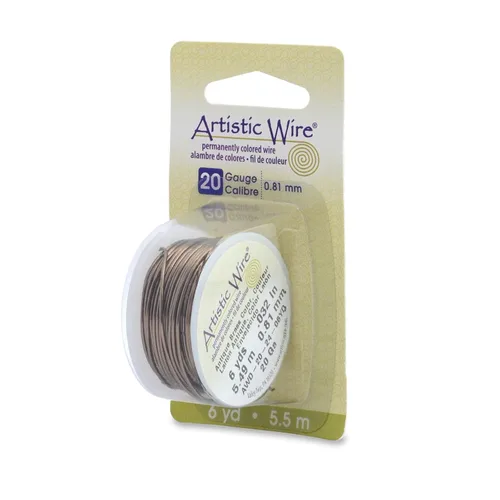Miniatura 35 de Artistic Wire Alambre de Cobre Coloreado Plateado en Plata Resistente al Deslustre para Manualidades y Envolver Joyería, Resistente al Deslustre