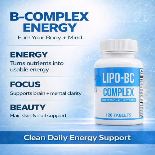 Miniatura 2 de Legere Pharmaceuticals Lipo-BC B-Complex, píldoras lipotrópicas para energía limpia y bienestar (120 tabletas)