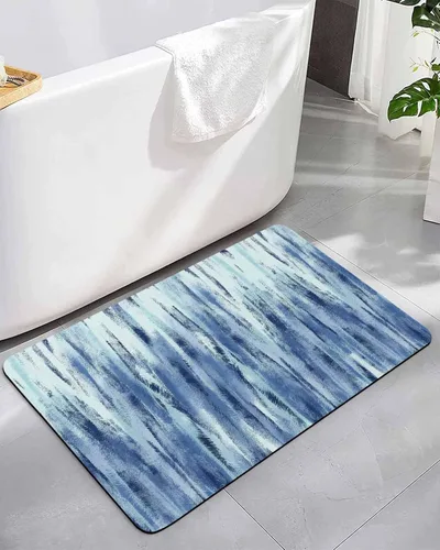 Miniatura 7 de Alfombra de baño Green Forest para bañera, antideslizante, de secado rápido y absorbente, tierra de diatomeas, cocina, ducha, fregadero, lavable