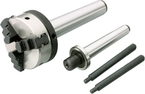 Miniatura 5 de SHOP FOX W1704 - Torno de sobremesa de 1/3 caballos de fuerza y mini portabrocas D4103 con pérgolas