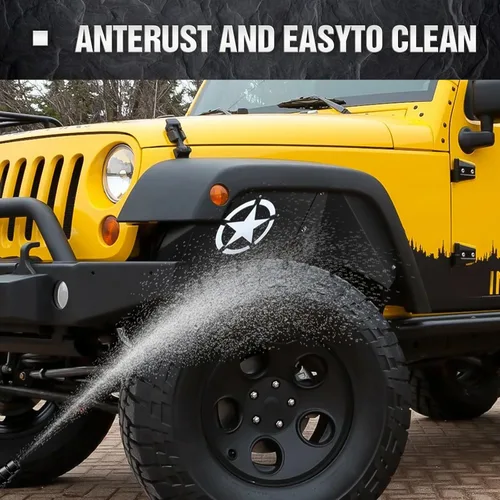 Miniatura 4 de YZONA Forros de guardabarros internos delanteros compatibles con Jeep Wrangler JK y JKU Unlimited Sport Sahara Rubicon 2007-2018, estilo de pernos