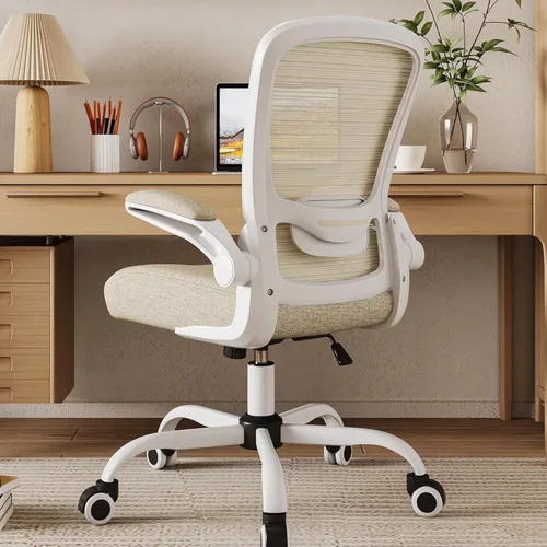 Miniatura 9 de Mimoglad Silla de Oficina para el Hogar, Silla de Escritorio con Respaldo Alto, Silla Ergonómica de Malla para Computadora con Soporte Lumbar Gris