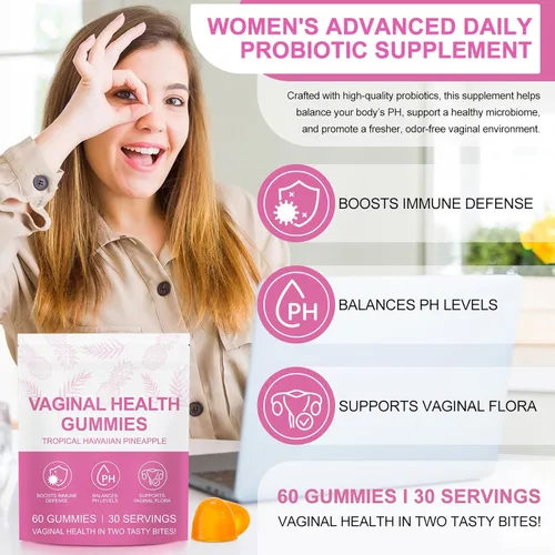Miniatura 5 de Gomitas femeninas Vital Vaginal Probiotics Source, gomitas de equilibrio femenino premium, gomitas de equilibrio de pH para mujeres, probióticos