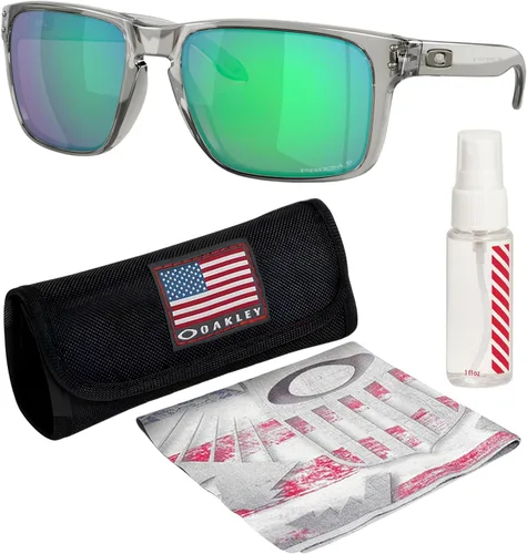 Miniatura 26 de Oakley HOLBROOK XL OO9417 Square Shape Sunglasses With Official Eyewear Kit Marco de acero Lente polarizada negra Prizm