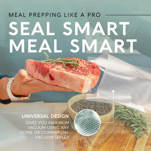 Miniatura 5 de Avid Armor bolsas comerciales para envasar al vacío, libres de BPA, ideales para Sous Vide. Paquete de 100 unidades., Transparente