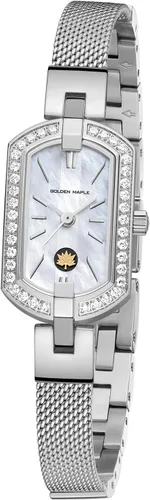 Miniatura 8 de Golden Maple Watches for Women, Small Oval Stainless Steel Case, Mother fo Pearl Dial, Dainty Ladies Watches, Luxury Gifts for Her
