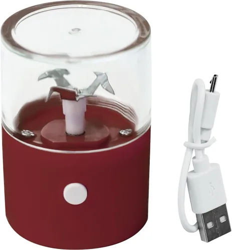 Molinillo eléctrico de aluminio para hierbas y tabaco, trituradora de galletas, molinillos de humo de especias, 1 PC (rojo)
