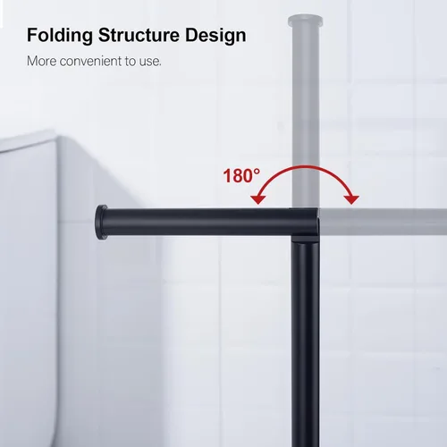 Miniatura 6 de BAGNOLUX Soporte para papel higiénico de baño con reserva, soporte de papel higiénico de acero inoxidable SUS304 resistente a la oxidación, soporte