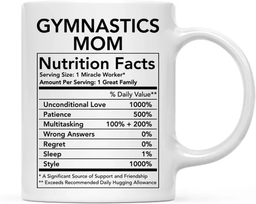 Miniatura 12 de Andaz Press Divertida taza de té de café de cerámica de 11 onzas, regalo de agradecimiento, datos nutricionales del ejército, paquete de 1, ideas