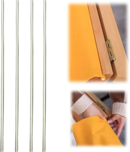 Miniatura 8 de 1 juego de lona de repuesto para silla de director con palo de madera, 21.2 pulgadas de largo x 16.1 pulgadas de ancho, funda de repuesto portátil