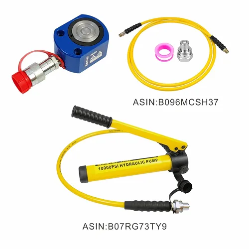 Miniatura 6 de AMZCNC Gato Hidráulico de 30 Toneladas Cilindro de Ram Ultradelgado de Bajo Perfil Cilindro Hidráulico de Sección Única Mini Gato Ram de 14mm