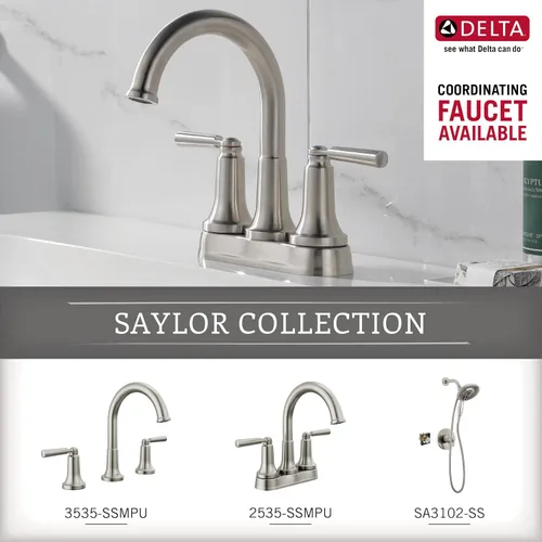 Miniatura 7 de Delta Saylor 73524-SS - Toallero de acero inoxidable de 24 pulgadas para baño, toallero de pared para baño, soporte para toalla de pared