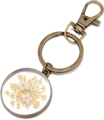 Miniatura 19 de Pressed Flower Keychain Charms Forget-Me-Not Keychain Personalized Handmade Keychain Gifts for Her