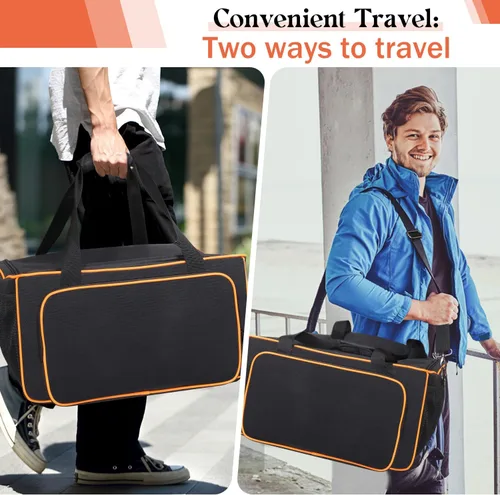 Miniatura 5 de Rsobl Bolsa de almacenamiento compatible con el ejercitador de pedales GUGTTR, máquina elíptica para debajo del escritorio, organizador ajustable