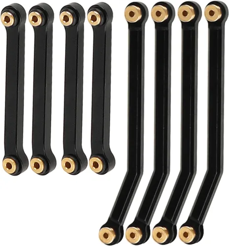 Juego de varillas de eslabones de cuerpo de chasis de aleación de aluminio CNC de alta liquidación para Axial AX24 XC-1 1/24 RC Crawler piezas de
