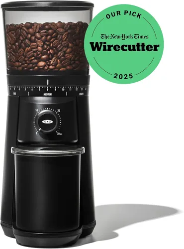 Miniatura 8 de OXO Brew - Molinillo de muelas cónicas - Negro mate, muelas de acero inoxidable, molienda inteligente automática de un toque