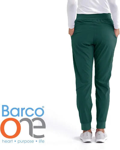 Miniatura 2 de Barco One Pantalón deportivo pantalón quirúrgico de altura media con tejido elástico de 4 vías y 3 bolsillos para mujer