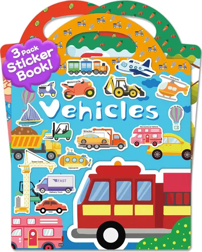 Miniatura 9 de Benresive Libro de calcomanías reutilizables para niños pequeños y calcomanías para niños, juguetes de viaje para niños, actividades