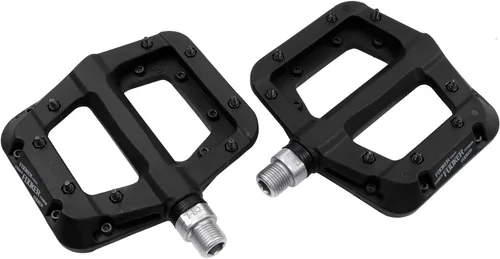 Miniatura 9 de FOOKER Pedales MTB para bicicleta de montaña, 3 rodamientos, antideslizantes, ligeros, de fibra de nailon, pedales de plataforma de bicicleta