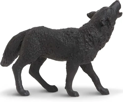 Miniatura 7 de Safari Ltd. Figura de lobo negro, figura detallada de plástico de 3.7 pulgadas, divertido juguete educativo para niños, niñas y niños a partir de 3