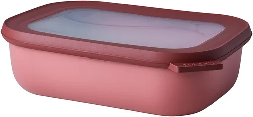 Miniatura 9 de Mepal Cirqula - Recipiente circular rectangular para almacenar y servir alimentos con tapas transparentes, perfecto para preparación de alimentos
