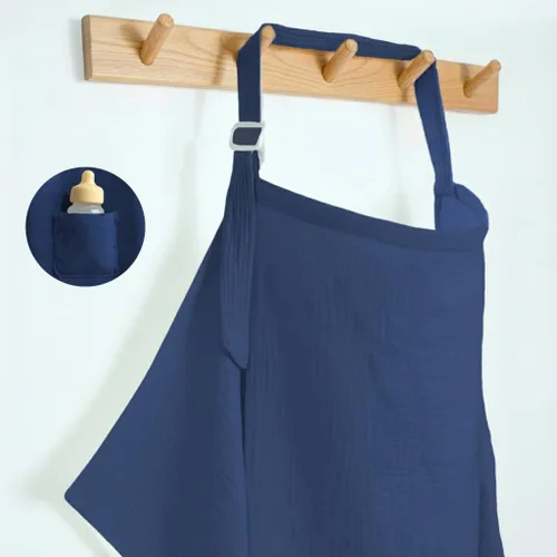 Miniatura 11 de Fundas de lactancia de muselina para lactancia materna, cuello de arco, fundas para lactancia materna para mujeres, delantal de lactancia