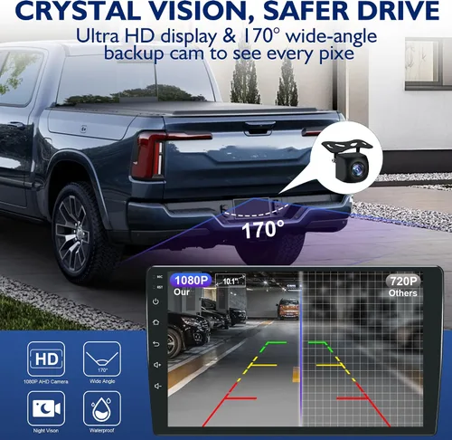 Miniatura 6 de Radio de coche de 8 núcleos 6G+64G para Ford F150 2009-2014, Android 14 F-150 estéreo para automóvil con CarPlay inalámbrico y Android Auto