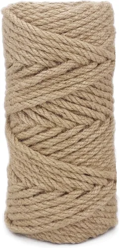 Miniatura 20 de Leecogo Cuerda de yute de 4.5 mm 30 metros de cuerda natural para manualidades, macramé, bricolaje, postes para gatos, reparación y recuperación