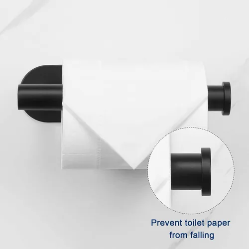 Miniatura 6 de NearMoon Portarrollos de papel higiénico autoadhesivo, acero inoxidable SUS304 resistente a la oxidación de alta calidad, soporte adhesivo