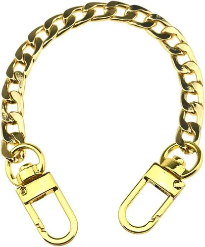 Miniatura 7 de HAHIYO Mini Pochette - Correa de cadena fina y ancha de 0.276 in para LV de 7.9 pulgadas de largo, 7.9 pulgadas de grosor, 0.102 in, oro amarillo